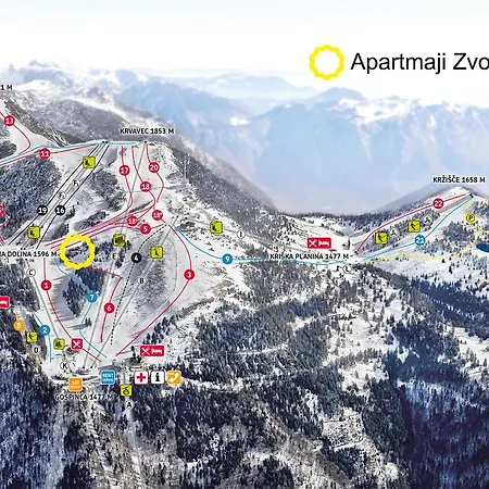 Zvoh, Krvavec, Ski-in, Ski-out Cerklje na Gorenjskem