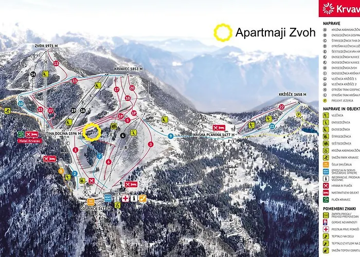 Zvoh, Krvavec, Ski-in, Ski-out Cerklje na Gorenjskem